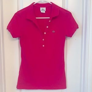 Short sleeved Lacoste polo shirt